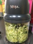 Ninja Chopping Zucchini