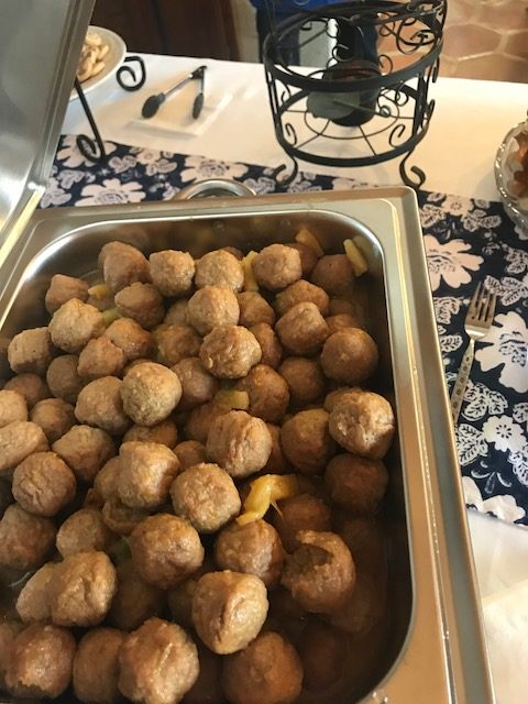Curry Mustard Meatballs, Appetizer, Cooking for a Crowd, Thyme to Talk